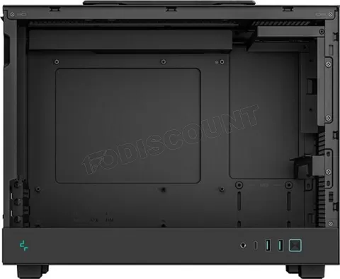 Photo de Boitier Mini Tour Micro ATX DeepCool CH160 Plus avec panneau vitré (Noir)
