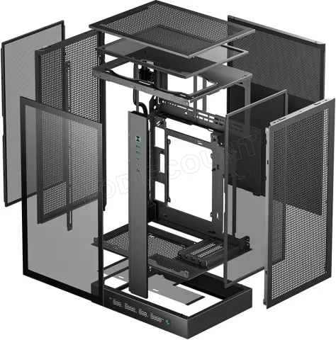 Photo de Boitier Mini Tour Micro ATX DeepCool CH270 Digital avec panneau vitré (Noir)