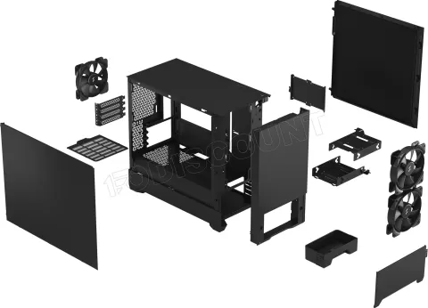 Photo de Boitier Mini Tour Micro ATX Fractal Design Pop Mini Silent (Noir)