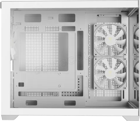 Photo de Boitier Mini Tour Micro ATX Gamdias Aura GC10M V2 RGB avec panneaux vitrés (Blanc)