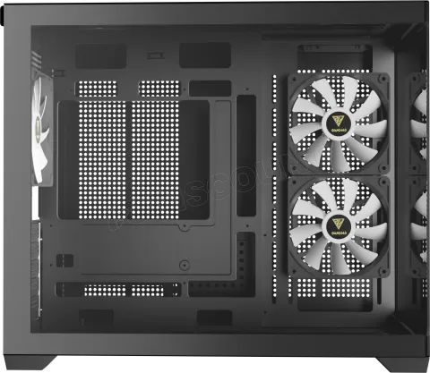 Photo de Boitier Mini Tour Micro ATX Gamdias Aura GC10M V2 RGB avec panneaux vitrés (Noir)