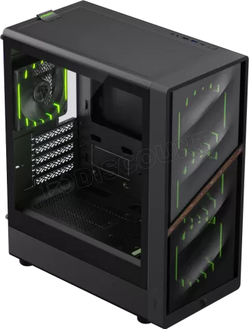 Photo de Boitier Mini Tour Micro ATX Gamemax Aeris 330 Mesh RGB avec panneau vitré (Noir)