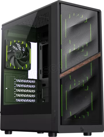 Photo de Boitier Mini Tour Micro ATX Gamemax Aeris 330 Mesh RGB avec panneau vitré (Noir)