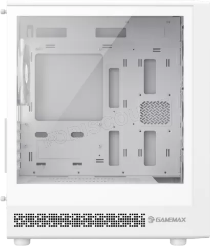 Photo de Boitier Mini Tour Micro ATX Gamemax Storm 2 RGB avec panneau vitré (Blanc)