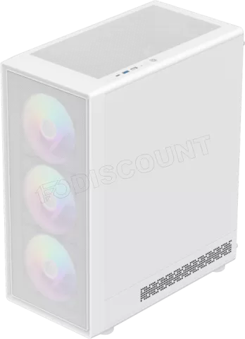 Photo de Boitier Mini Tour Micro ATX Gamemax Storm 2 RGB avec panneau vitré (Blanc)