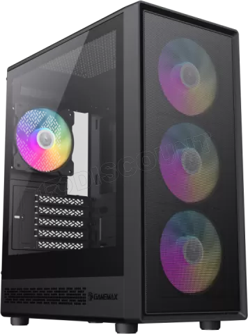 Photo de Boitier Mini Tour Micro ATX Gamemax Storm 2 RGB avec panneau vitré (Noir)