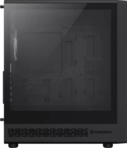 Photo de Boitier Mini Tour Micro ATX Gamemax Storm RGB avec panneau vitré (Noir)