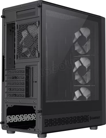 Photo de Boitier Mini Tour Micro ATX Gamemax Storm RGB avec panneau vitré (Noir)