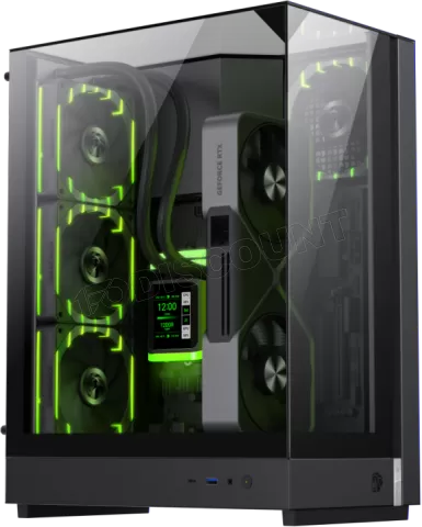 Photo de Boitier Mini Tour Micro ATX Gamemax T20 RGB avec panneaux vitrés (Noir)