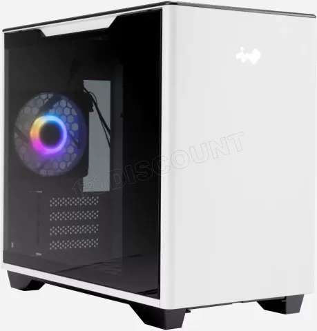 Photo de Boitier Mini Tour Micro ATX InWin A3 RGB avec panneau vitré (Blanc)