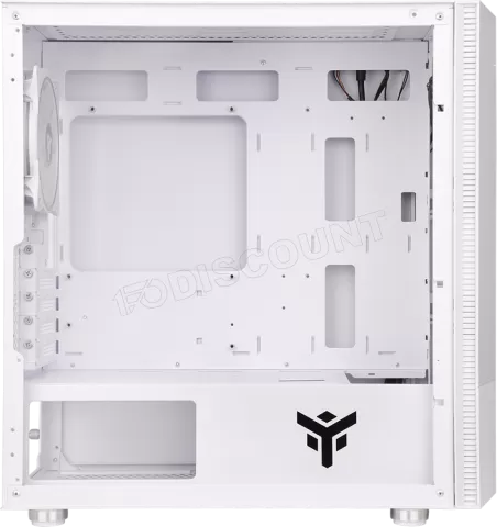 Photo de Boitier Mini Tour Micro ATX iTek Liflig 41 RGB avec panneau vitré (Blanc)