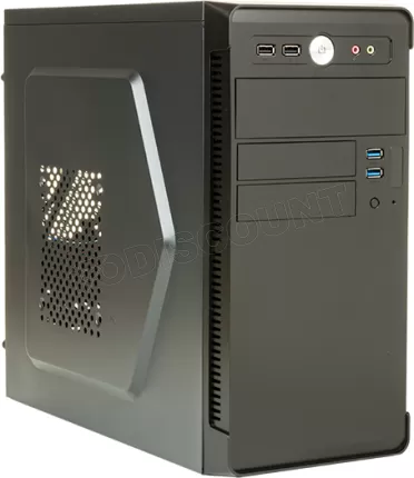 Photo de Boitier Mini Tour Micro ATX iTek River + Alimentation 500W (Noir)