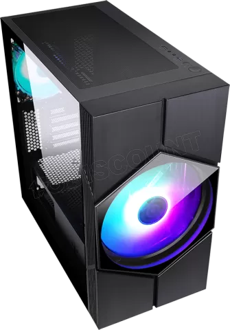 Photo de Boitier Mini Tour Micro ATX iTek Vortex RGB avec panneau vitré (Noir)