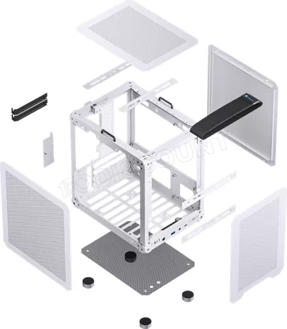 Photo de Boitier Mini Tour Micro-ATX Jonsbo C6 Handle (Blanc)