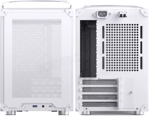 Photo de Boitier Mini Tour Micro-ATX Jonsbo C6 Max avec panneau vitré (Blanc)