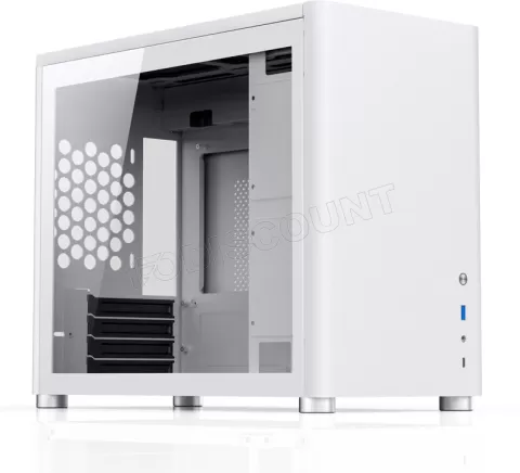 Photo de Boitier Mini Tour Micro-ATX Jonsbo D30 avec panneau vitré (Blanc)