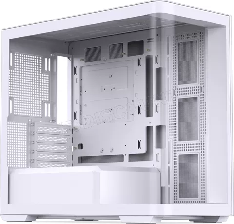 Photo de Boitier Mini Tour Micro-ATX Jonsbo D300 avec panneaux vitrés (Blanc)