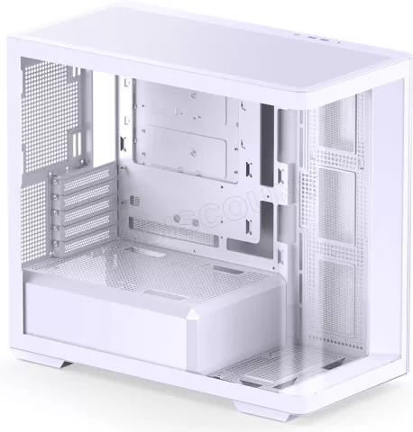 Photo de Boitier Mini Tour Micro-ATX Jonsbo D300 avec panneaux vitrés (Blanc)