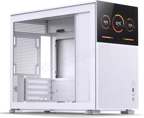 Photo de Boitier Mini Tour Micro ATX Jonsbo D31 Mesh Screen avec panneau vitré (Blanc)