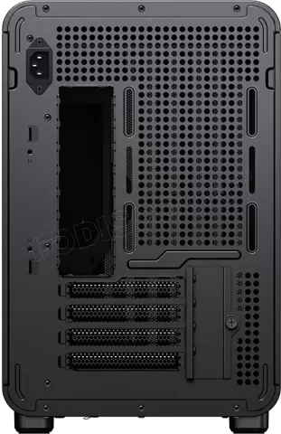 Photo de Boitier Mini Tour Micro ATX Jonsbo D33 Wood avec panneau vitré (Noir)