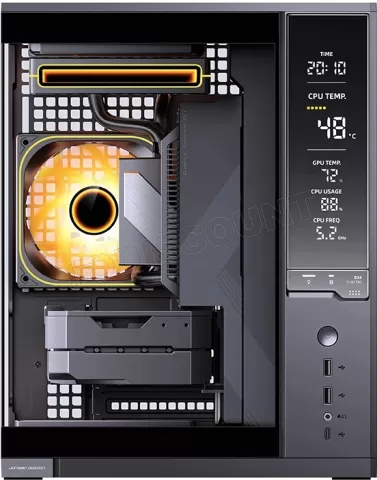 Photo de Boitier Mini Tour Micro ATX Jonsbo D34 avec panneaux vitrés (Noir)