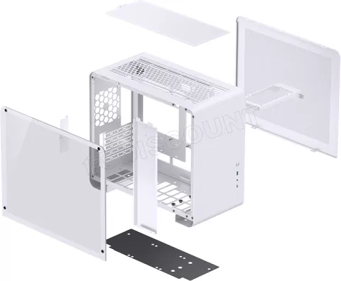 Photo de Boitier Mini Tour Micro-ATX Jonsbo U4 Mini avec panneau vitré (Noir)