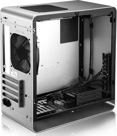 Photo de Boitier Mini Tour Micro-ATX Jonsbo UMX3 avec panneau vitré (Argent)