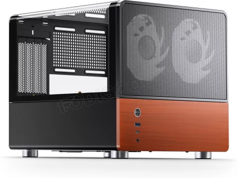 Photo de Boitier Mini Tour Micro ATX Jonsbo V12 avec panneaux vitrés (Noir)