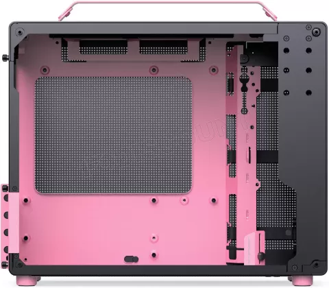 Photo de Boitier Mini Tour Micro ATX Jonsbo Z20 avec panneau vitré (Noir/Rose)