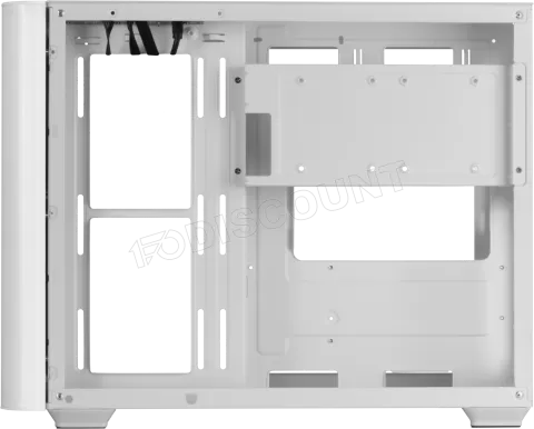 Photo de Boitier Mini Tour Micro ATX Mars Gaming MC-Fusion M avec panneaux vitrés (Blanc)
