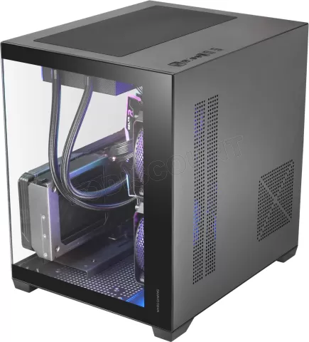 Photo de Boitier Mini Tour Micro ATX Mars Gaming MC-View3 RGB avec panneaux vitrés (Noir)