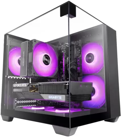 Photo de Boitier Mini Tour Micro ATX Mars Gaming  MC-VISIONM avec panneaux vitrés (Noir)