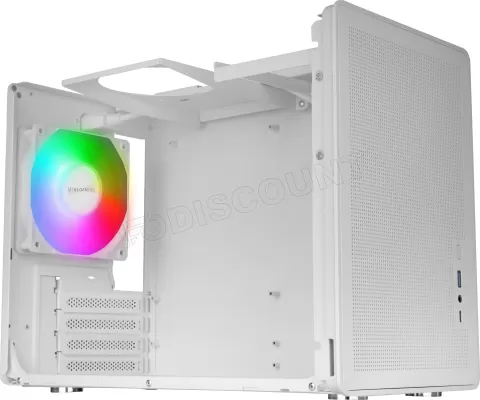 Photo de Boitier Mini Tour Micro ATX Mars Gaming MC-XPS avec panneau vitré (Blanc)
