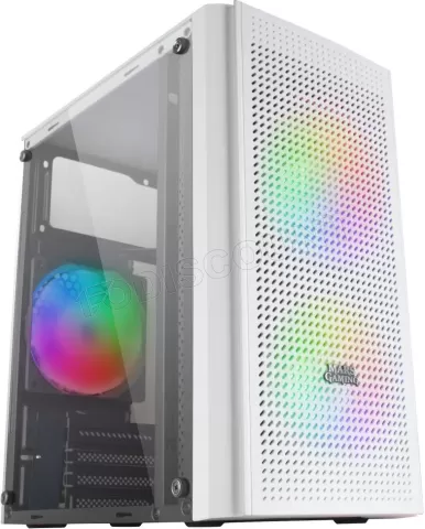 Photo de Boitier Mini Tour Micro ATX Mars Gaming MC300 RGB avec panneau vitré (Blanc)