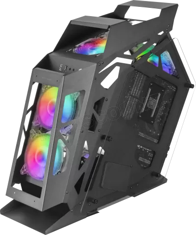 Photo de Boitier Mini Tour Micro ATX Mars Gaming MC61 RGB avec panneau vitré (Noir)