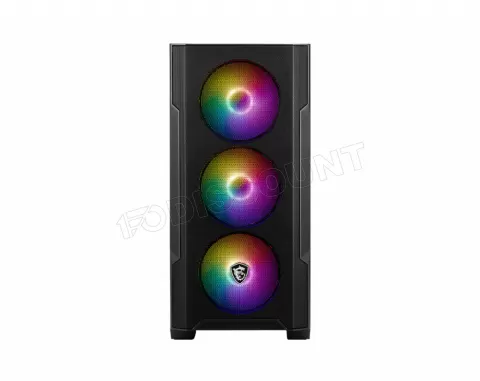 Photo de Boitier Mini Tour Micro-ATX MSI Mag Forge M100A RGB avec panneau vitré (Noir)