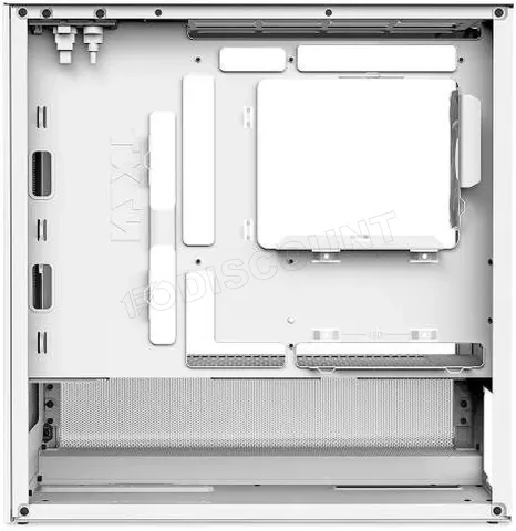 Photo de Boitier Mini Tour Micro ATX NZXT H3 Flow avec panneaux vitrés (Blanc)