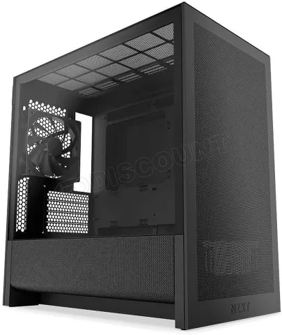 Photo de Boitier Mini Tour Micro ATX NZXT H3 Flow avec panneaux vitrés (Noir)