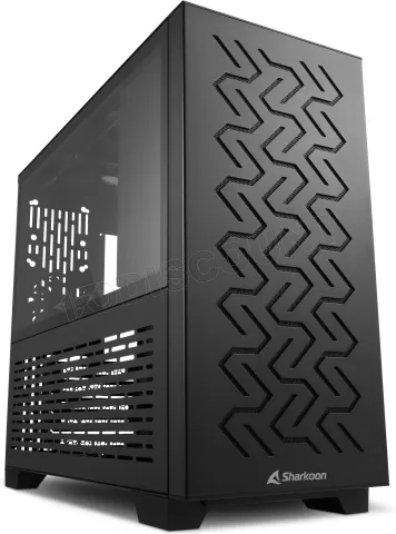 Photo de Boitier Mini Tour Micro ATX Sharkoon MS-Z1000 avec panneau vitré (Noir)