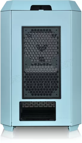 Photo de Boitier Mini Tour Micro ATX Thermaltake The Tower 300 avec panneaux vitrés (Bleu/Noir)