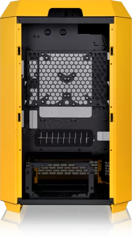 Photo de Boitier Mini Tour Micro ATX Thermaltake The Tower 300 avec panneaux vitrés (Jaune)