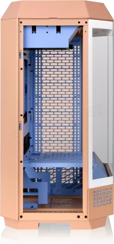 Photo de Boitier Mini Tour Micro ATX Thermaltake The Tower 300 avec panneaux vitrés (Orange/Bleu)
