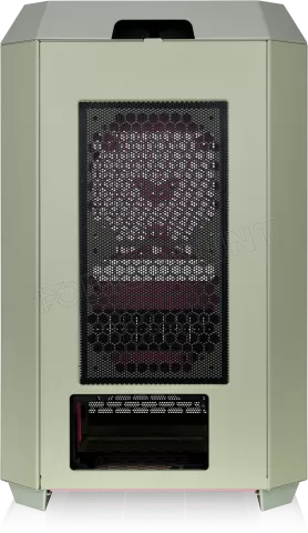 Photo de Boitier Mini Tour Micro ATX Thermaltake The Tower 300 avec panneaux vitrés (Vert/Rose)