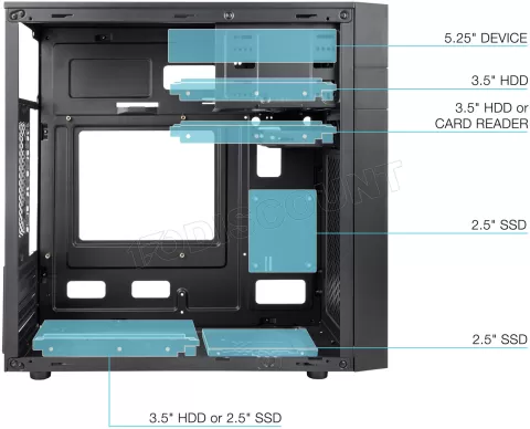 Photo de Boitier Mini Tour Micro ATX TooQ TQC-4701U3C-B (Noir)