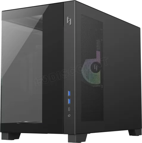 Photo de Boitier Mini Tour Micro ATX Xeron Nex C33 RGB  avec panneaux vitrés (Noir)