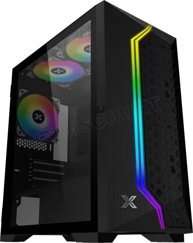 Photo de Boitier Mini Tour Micro ATX Xigmatek Gemini II RGB avec panneau vitré (Noir)