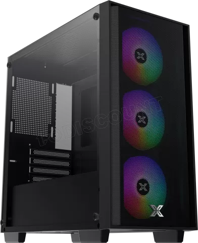 Photo de Boitier Mini Tour Micro ATX Xigmatek NYX Air II RGB avec panneau vitré (Noir)