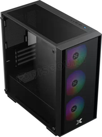 Photo de Boitier Mini Tour Micro ATX Xigmatek NYX Air II RGB avec panneau vitré (Noir)