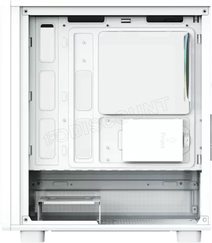 Photo de Boitier Mini Tour Micro ATX XYZ Atom RGB avec panneau vitré (Blanc)