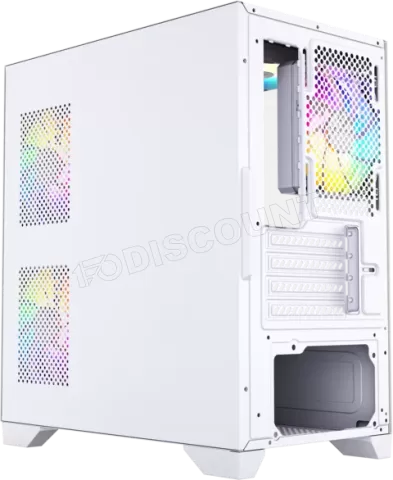 Photo de Boitier Mini Tour Micro ATX XYZ Titanium View Lite RGB avec panneaux vitrés (Blanc)